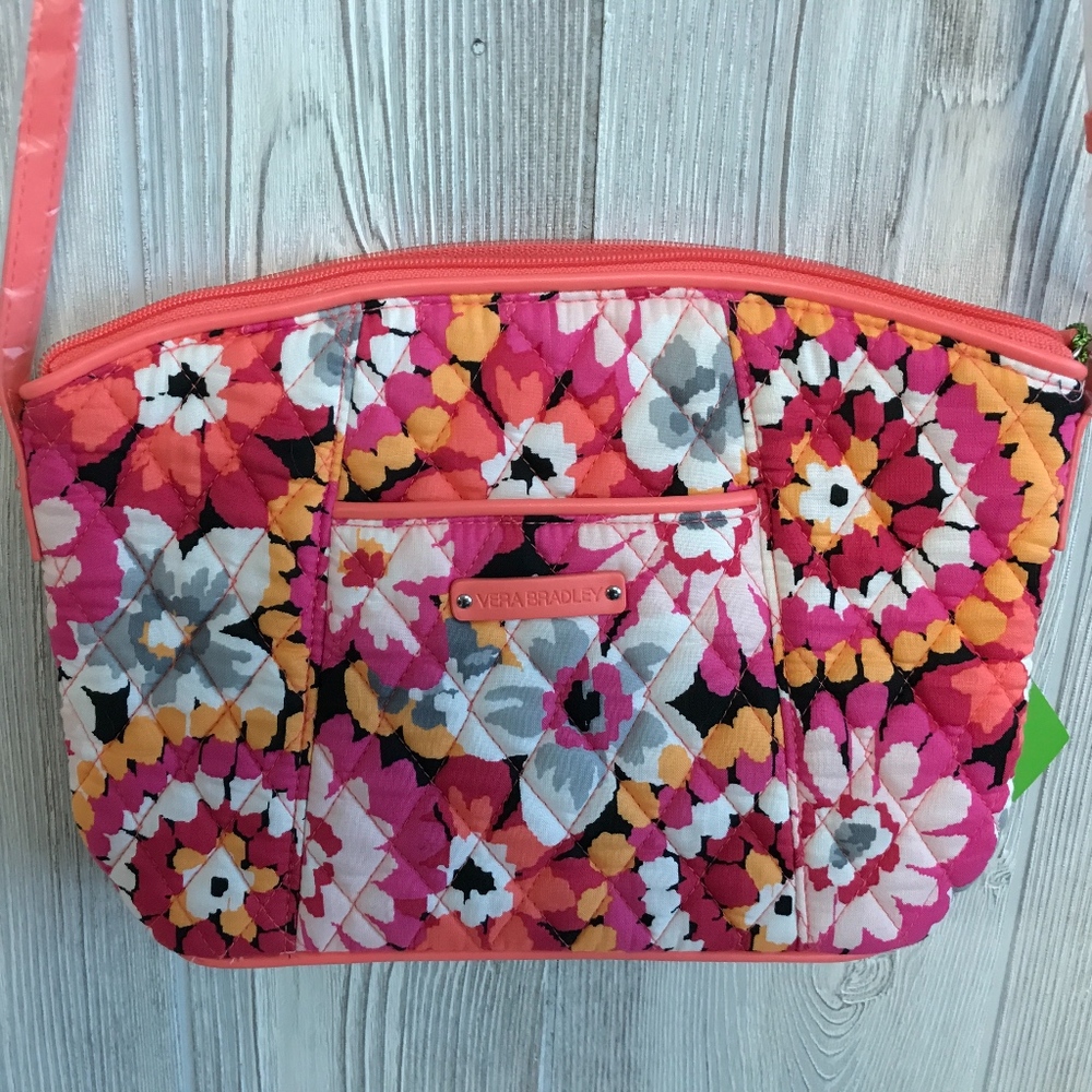 Vera Bradley Curvy Crossbody Pixie Booms $55 - Picture 2 of 6